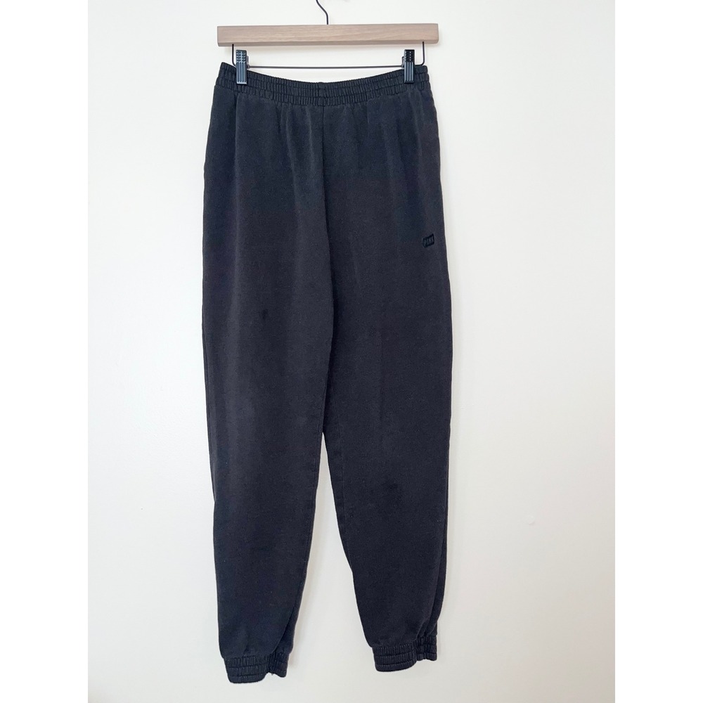 PINK VICTORIA'S SECRET Black Jogger Sweatpants Casual Sweats | Small